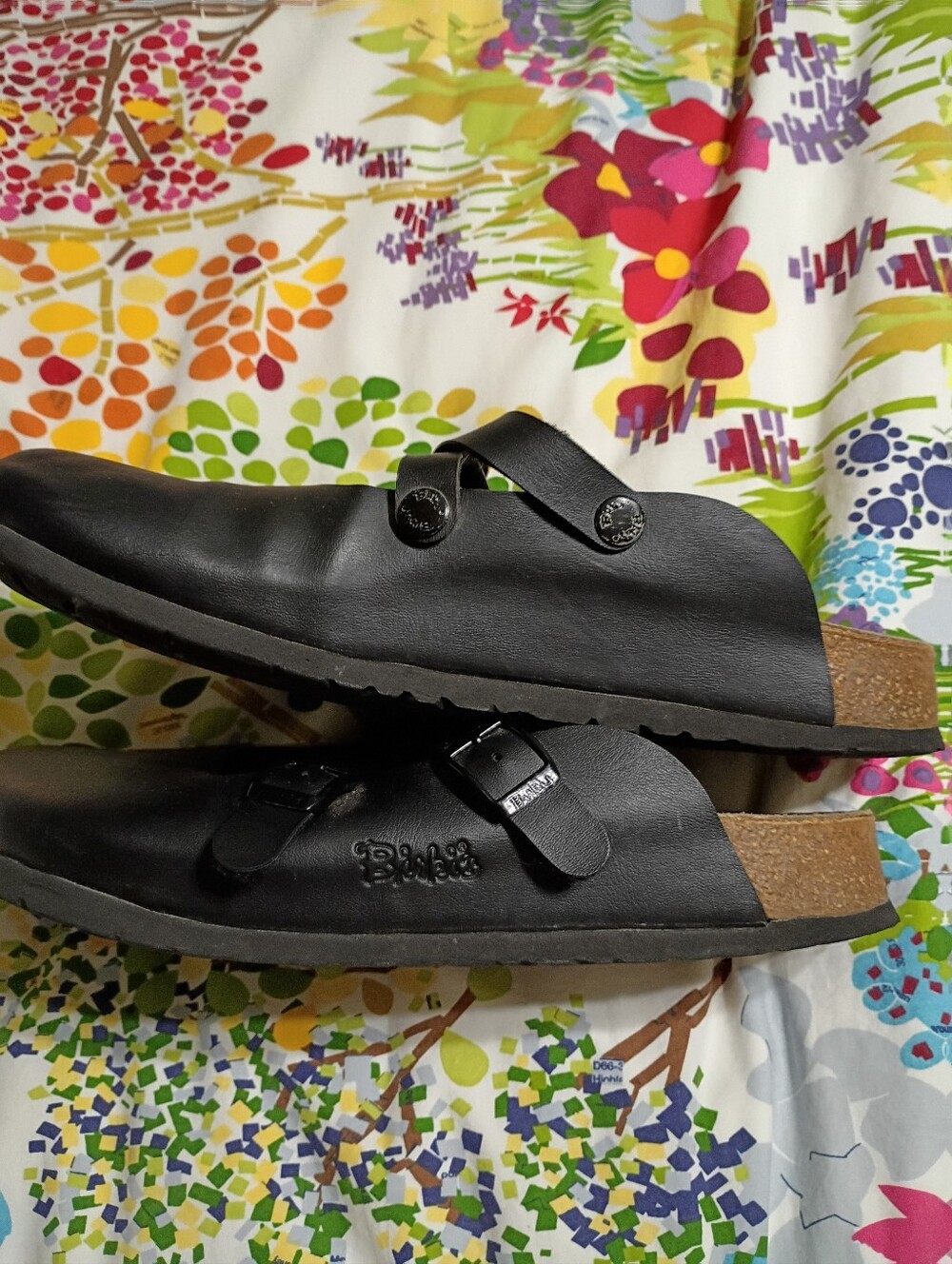 Black Birki's Birkenstock Mary Jane Shoes Size 40 Or Women's 9 - 9.5 - Picture 6 of 8